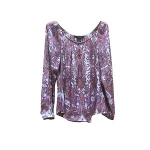 White House Black Market Paisley Print Blouse